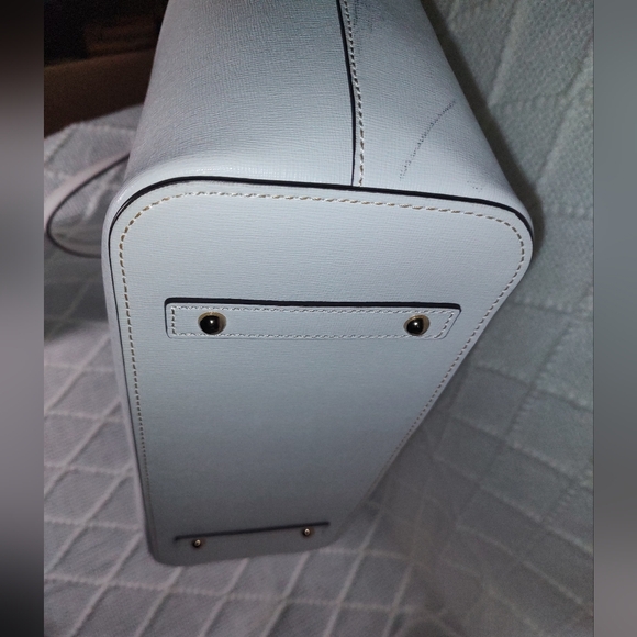 Dooney & Bourke EUC+ Saffiano Collection Large White Leather Shopper Tote Bag - Picture 7 of 16